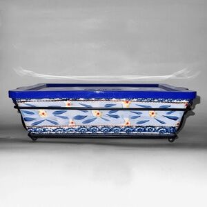 Temptations Blue "Old World" Small Casserole Pan